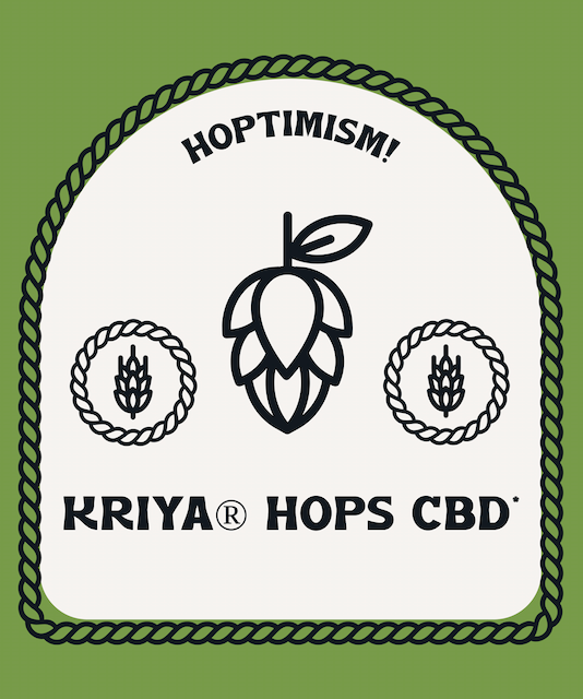 Kriya Hops CBD logo – patented non-cannabis CBD brand