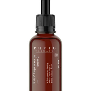 Kriya Hops CBD 600 mg tincture in MCT oil — 30 mL amber glass bottle, non-cannabis CBD, THC-free and bioactivity-verified.