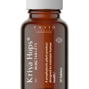 Kriya Hops 40 mg time release CBD tablets amber bottle 6 hour 30 tablets